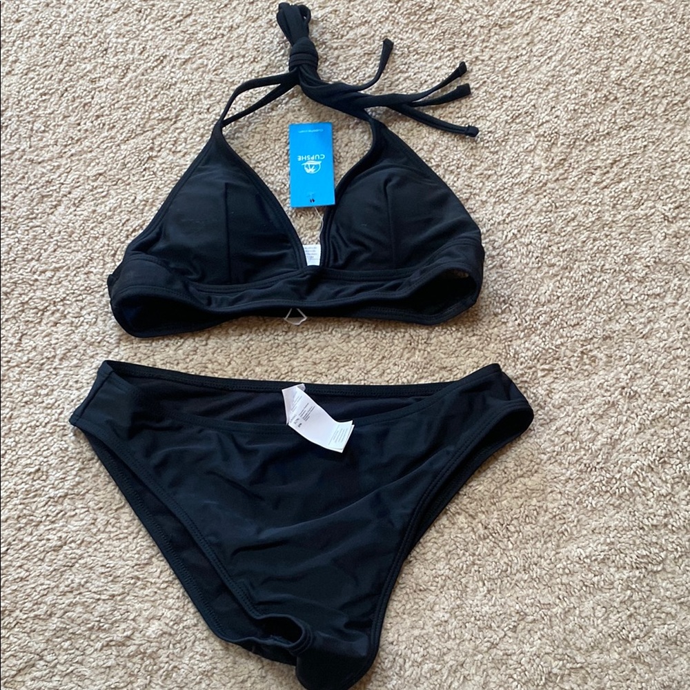 Cupshe Black Bikini Timeless Swimwear